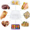 300Pcs Single Individual Cake Slice Boxes Dessert Containers Cheesecake Boxes Stackable Square Boxes Clear Food Boxes 5