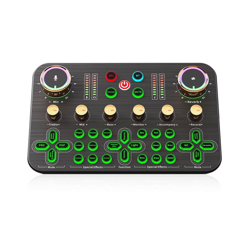 K600 Gaming Audio Mixer, Streaming Audio Mixer With Xlr Microphone Support, Live Sound Card 6031379159116