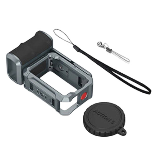 Camera Grip Holder Metal Cage for  OSMO Action 6 Accessories Shutter Button Extension Photography Handle Grey 1