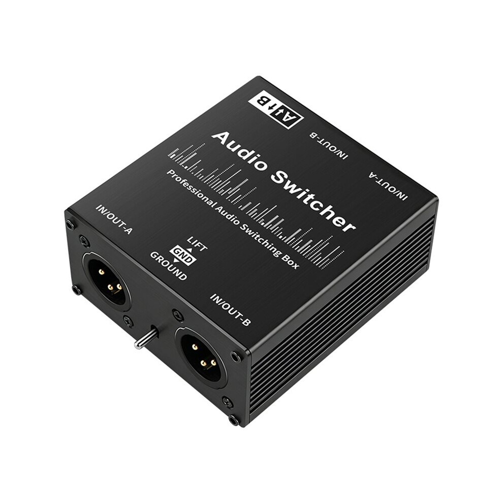 New For Microphone Sound Card Mixer Xlr Balanced Audio Source Switcher Box 2 In 1 Out Passive 4713032156718