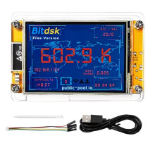 Bitdsk Miner S1 600KH/S BTC Solo-Maschine, 2,8-Zoll-Großbildschirm, Unabhängiger Betrieb, -Display-Desktop