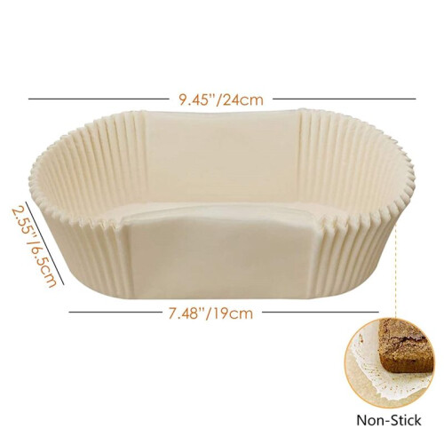 720-Pack Smörfasta Brödformar med Rak Kant Bakplåtspapper Non-Stick Kakformar Tårtformsfoder 2