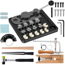 Ring Bender Tool Kit - Multi-Size Ring Making Kit for Jewelry & Spoon Rings, Heavy Duty Ring Bending Tool for Metals