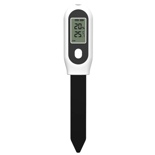 Tuya Zigbee Soil Moisture Sensor 3 in One Humidity Temperature Sunlight Meter Screen/APP Control for Plants Pots Garden