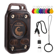 Chameleon V3.0 RFID  Chip Reader  Card Emulator ID IC 125K 13.56M Tag Copyer NFC Reader Writer+9XUID Keychain