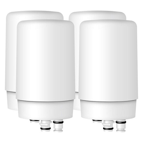 Faucet Water Filter, Replacement for  Filter 36311, FR-200, FF-100,  Tap System, White, 4 Pack