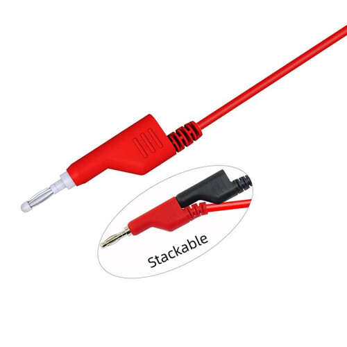 10PCS Stackable Banana to Banana Plug Test Leads Soft Electrical Test Cable Wire 3.3Ft/1M for Multimeter 1000V 15A 1