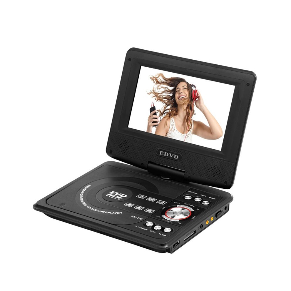 Photos - MP3 Player Portable 7.8inch DVD Player 16:9 Widescreen 270 Rotatable LCD Screen CD Player with Remote Control Game Controller MP3