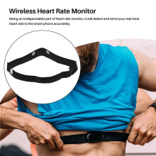 6X Chest Belt Strap for Polar Wahoo for Sports Wireless Heart Rate Monitor,Black