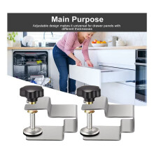 Drawer Front Installation Clamps, 4PCS Stainless Steel Cabinet Installation Clamps Tools for Drawer Front Panel