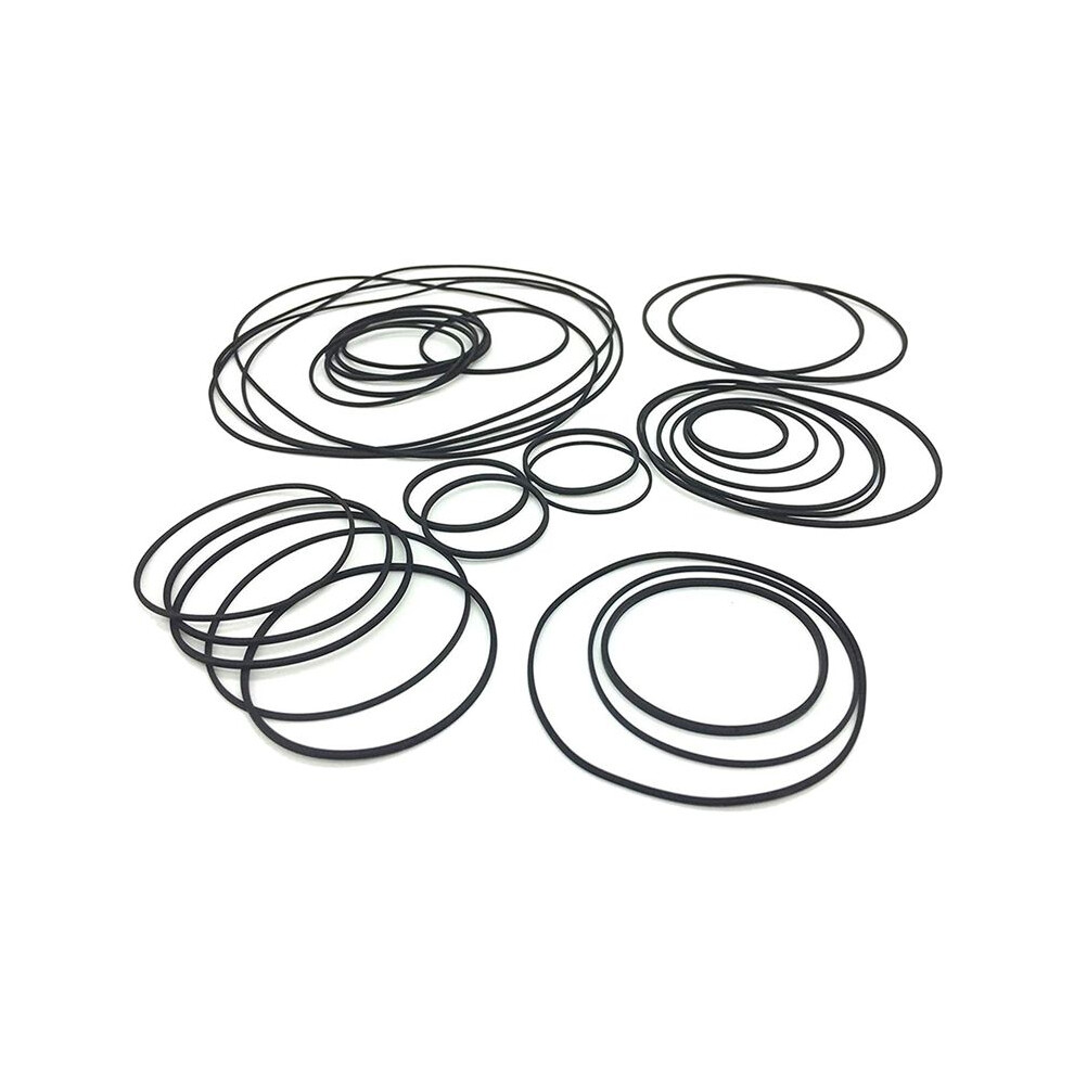 100Pcs Universal Mix Cassette Tape Machine Belts Assorted Common Flat Rubber Belt For Recorders Cd Dvd Drive 6034215222609