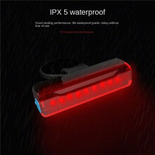 2X 1200MAh LED Taillight Bicycle Rechargeable Rear Light Bicycle Safety Warning Light Bike Rear Tail Light