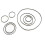 100PCS Universal Mix Cassette Tape Machine Belts Assorted Common Flat Rubber Belt for Recorders CD DVD Drive 6
