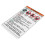 2X for  Warning Decals Stickers Labels Aluminum Backed Raptor Blaster Banshee 6