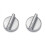 2X Replacement Knobs for Gas Stove Ranges, Compatible with AP6023301, ABKY-W10594481, Easy to Install and Replace 1
