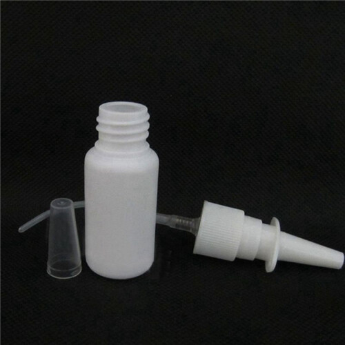 50Pcs 10Ml Spray Bottle Refillable Plastic Mist Nose Nasal Sprayer