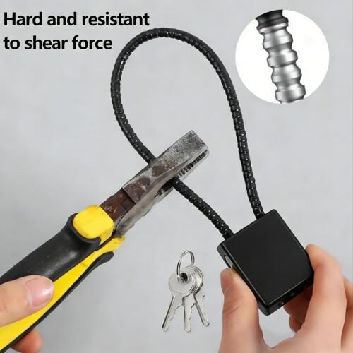 Soft Steel Cable Antitheft Padlock Soft Flexible Cable Bike Lock 1