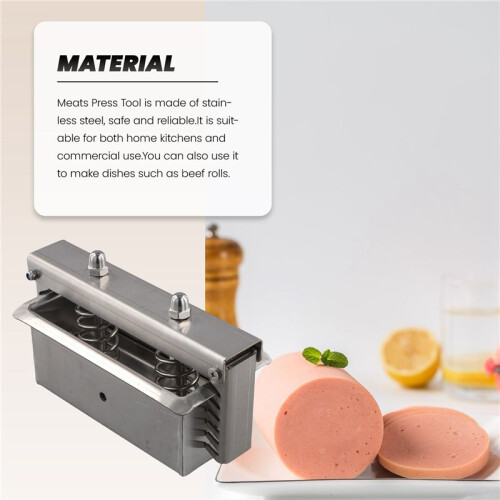 2X Meats Press Tool Pressing Tool Kitchen Cooking Tool,Stainless Steel,Rectangle,Forming Tool for Homemade,Beef Brick 2