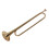 Gold B Flat Brass Bugle with Mouthpiece for School Band Performance 1