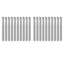20 Pack CNC Router Bits 1/8 Inch Shank Spiral Upcut Router Bit Single Flute End Mill Set Milling Cutter Tungsten Steel