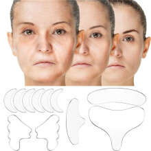 22PZ Adesivo per la Rimozione Delle Rughe Nel Silicone Riutilizzabile Viso Fronte del Collo Adesivo per Gli Occhi Pad Anti Invecchiamento Patch per la