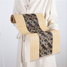 2X Asian Style Bamboo Table Runner Retro Table Mat Suitable for Kitchen, Dining Room and Bedroom Decoration. Dark Brown