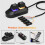 2X RGB LED Lights Computer Desktop  PC Motherboard External Start Power /Off and Reset Button Extension Cable B 4