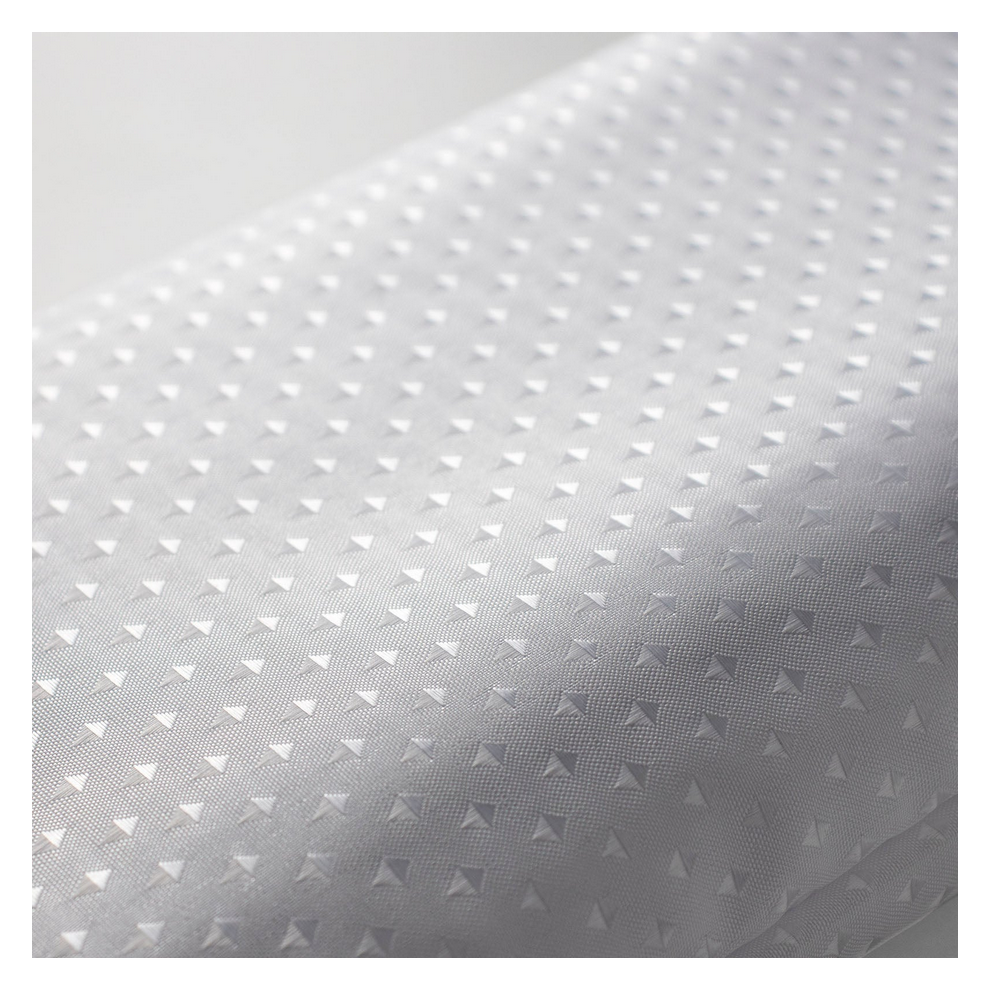 Euroshowers Diamond Shower Curtain With Weighted Hem - 180X180cm White
