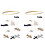 10X Crib Mobile Aeroplani e Cloud Nursery Decoration Grigio e Bianca, Blu Navy, Marrone Chiaro Culla Mobile per Bambino 1