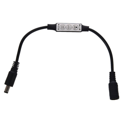 4X Low-Profile Inline Controller  3 Key Dimmer für Led Strip Light Black 1