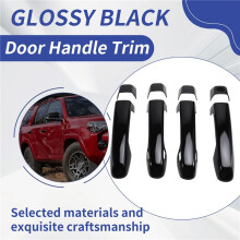 Car Exterior Door Handles Cover Exterior Door Handles Scratch Protective Decor for 4Runner 2010-2024 Glossy Black