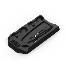 Game Stand Durable Efficient Heat Dissipation Gaming Dual Function Design in- Controller for Ps5 Accessories Black