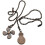 12Pcs Ceiling Fan Pull Chain Set,Bulb and Fan Pattern Pull Chain Extension Fan Pull Chain Pendant 12 Inch (Red Bronze) 3
