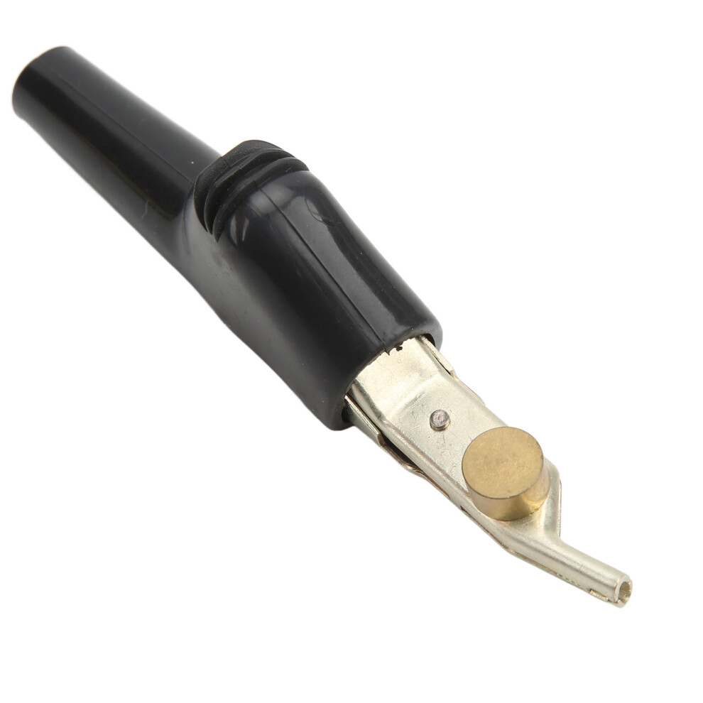 Telecom Communication Test Clamp With Needle 25Mm Opening Crocodile Clip Black 8431390397852