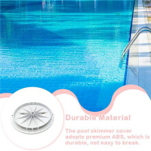 2X Skimmer Cover Lid 10 Inch Round Replacement Filter Covers Filtering Lid Pools Drain Spare Part for Outdoor Indoor