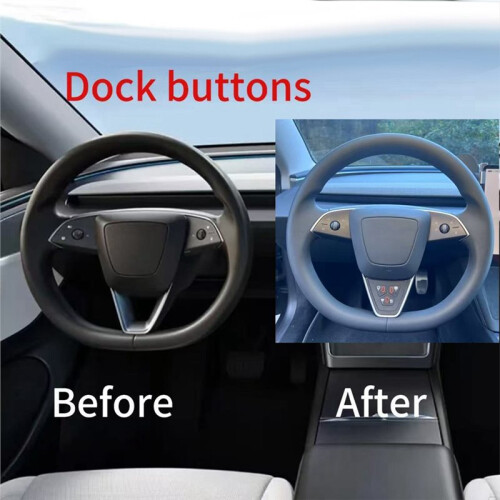 Custom Physical Function Buttons for  Model 3 Highland Y Juniper Steering Wheel Interior Accessories 1