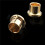 24Pcs Gold Plated RCA Protection Cap Plug Short-Circuit Socket Phono Connector Shielding Plug Socket Protection Cover 6