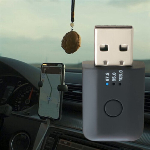2X Bil  5.1 FM-SäNdare-Mottagare Handsfree-Samtal  USB -Bilsats Auto TråDlöS Bilstereoadapter 2