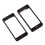 8ST Svart Curved Humbucker Pickups Monteringsringar för Ram för Elgitarr 5
