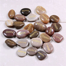 75 Engraved Inspirational Stones with Words of Encouragement Gold Engraved Stones