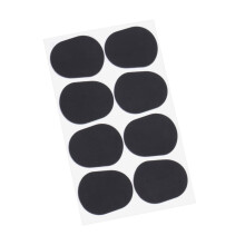 8pcs Black Clarinet Mouthpiece Cushion Pads Set for Alto Saxophone – Protects Surface, Reduces Fatigue