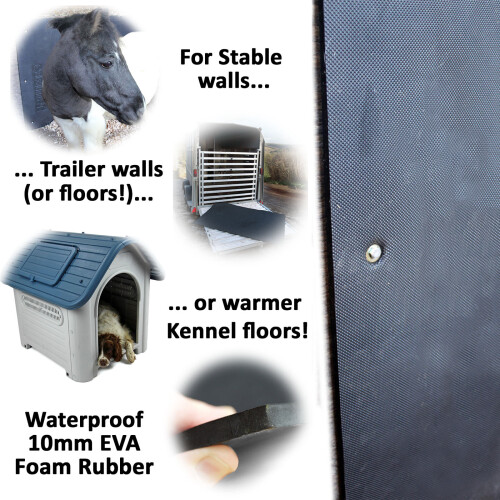 Stable Wall/Horsebox Mats EVA 6ftx4ft 10mm thick 2