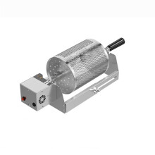 Panier Ă Griller Rond Cylindrique Ă Roulettes avec Rotation Automatique pour Barbecue, Brochettes et Ustensiles de Cuisine en Plein Air