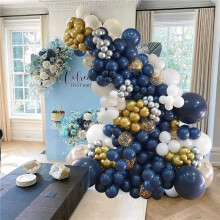 2X Navy Balloons Garland Kit,Navy Balloon Dark Balloons for Birthday Baby Shower, Wedding, Bridal Shower
