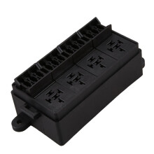 4X 12 Way Blade Fuse Holder Box with Spade Terminals for Car Truck Trailer and Boat