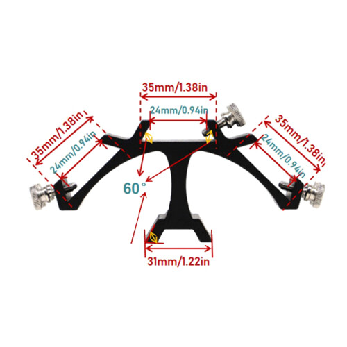Adjust Height Metal Finderscopes Stand for Various Optically 2
