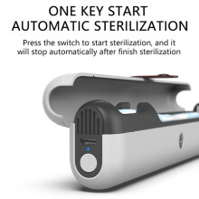 Étui de Stérilisation Portable pour Brosse à Dents avec Lampe UV Rechargeable, Format , Idéal pour les Voyages. Boîte de Rangement et de