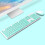 TF770 2.4G Wireless Keyboard Mouse Combo 104 Keys Blue 3