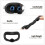 For Meta Quest 3 Nine-Piece VR Storage Bag Set Headset, Controller, and Main Unit Silicone Protective Covers Black 10