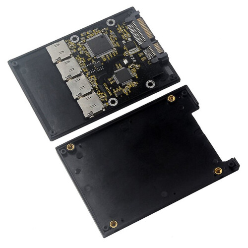 2.5 Inch 4 TF to  Adapter Card, SSD Solid State Drive, for Micro- to  Group  Card 1